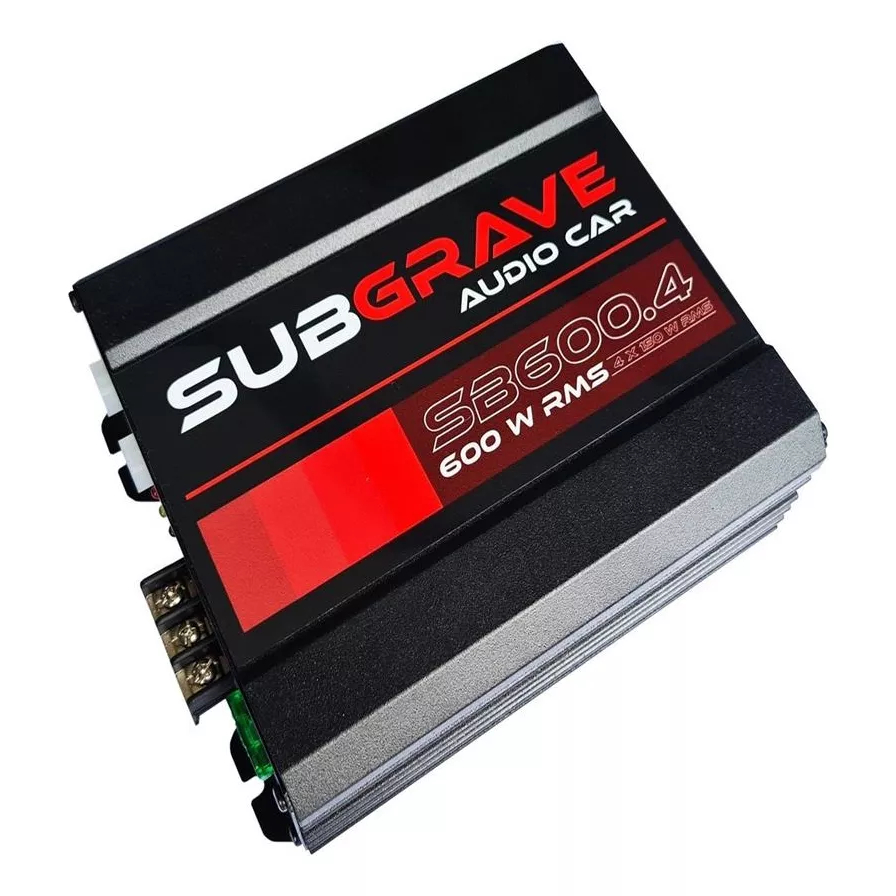 Módulo Amplificador Potencia Digital Subgrave Sb600.4 600wrms 2 Ohms 4 Canais