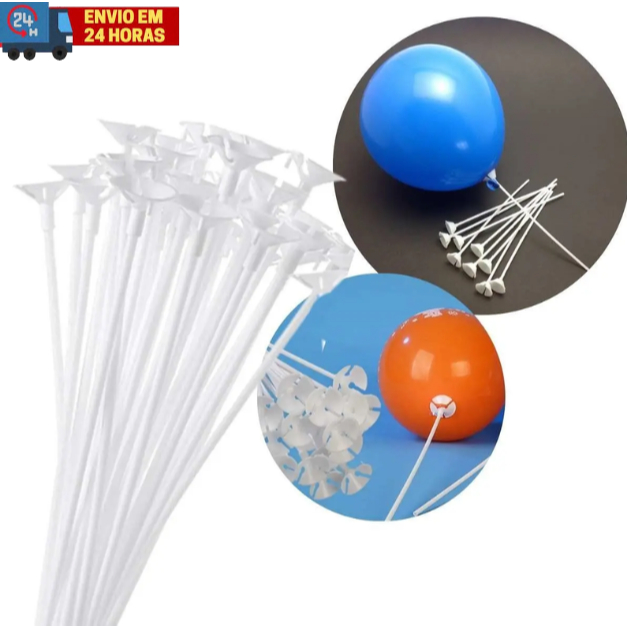 Vareta Haste Pega Balão Branco Vareta para Balloon Cake Com 1 Unidade em Oferta na Shopee