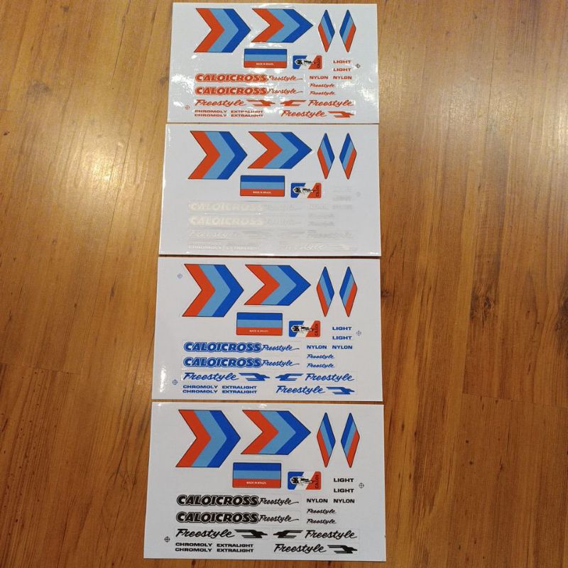Adesivo Bicicleta Caloi Cross Freestyle Nylon Light Caloicross Antiga em Oferta na Shopee