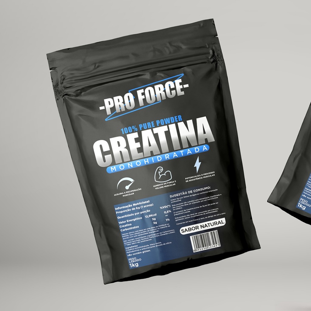 Creatina 1kg Original Pro Force – Energia, Resistência e Resultados Reais