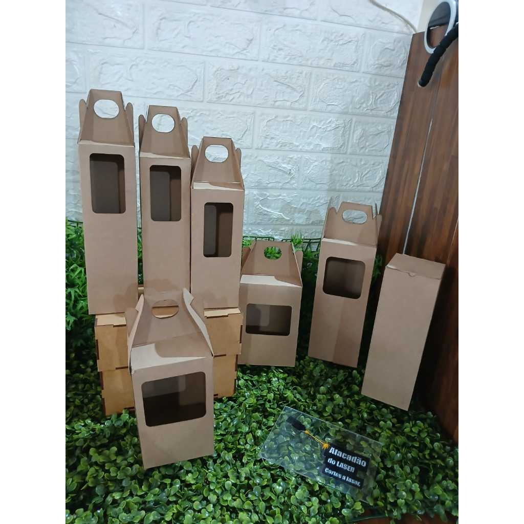 Caixa Kraft para Lembranças - Copo/taça (KIt 5 caixa)
