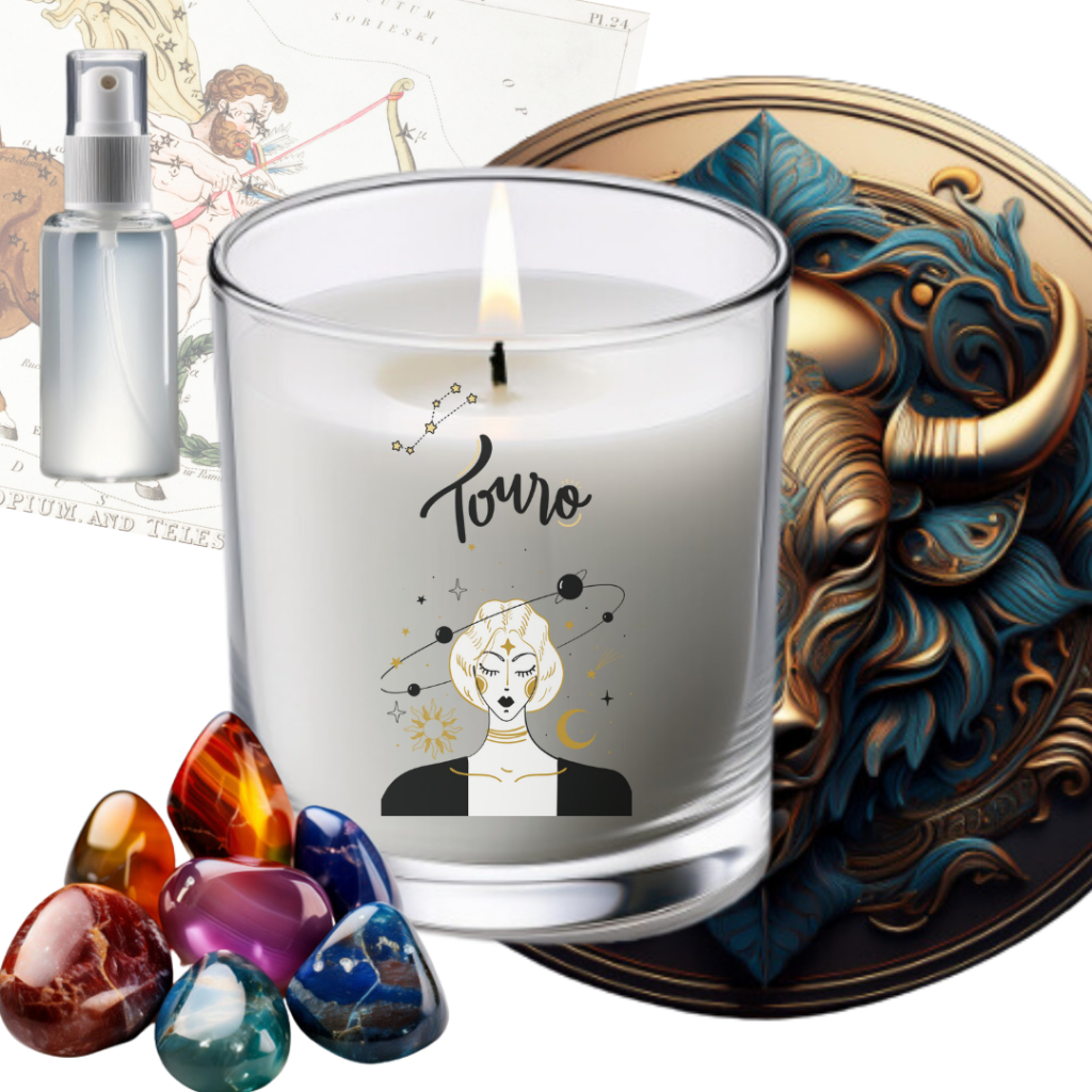 Imagem Kit Presente Astrológico e Vela De Signo Aromatizada