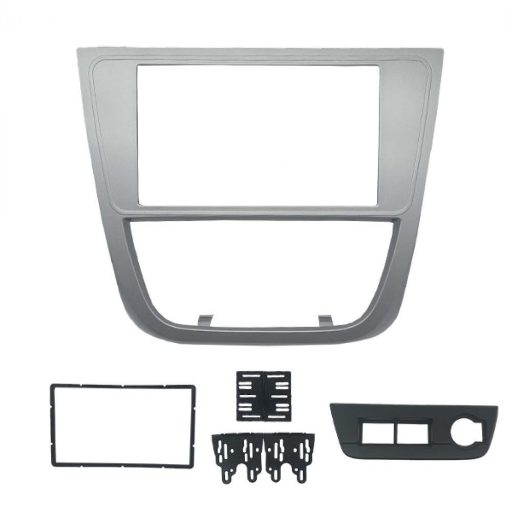 Moldura 7" Painel 2 Din Gol Saveiro Voyage G5 Fiamon Cód 2433/820/2372 em Oferta na Shopee