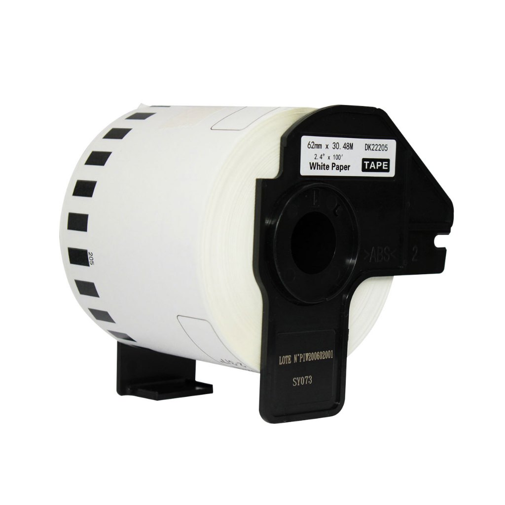 Etiqueta Térmica Dk22205 Ql-810w 62x30.48m Compatível C/Suporte