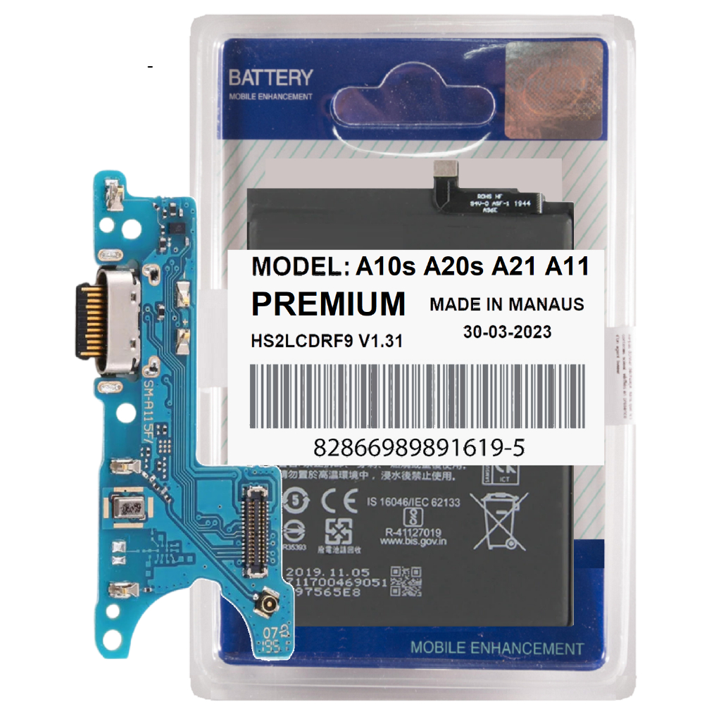 Battria de Alta Capacidade Compatível Com Galaxy A11 A115m + Duração + Placa de Carga Rápida!