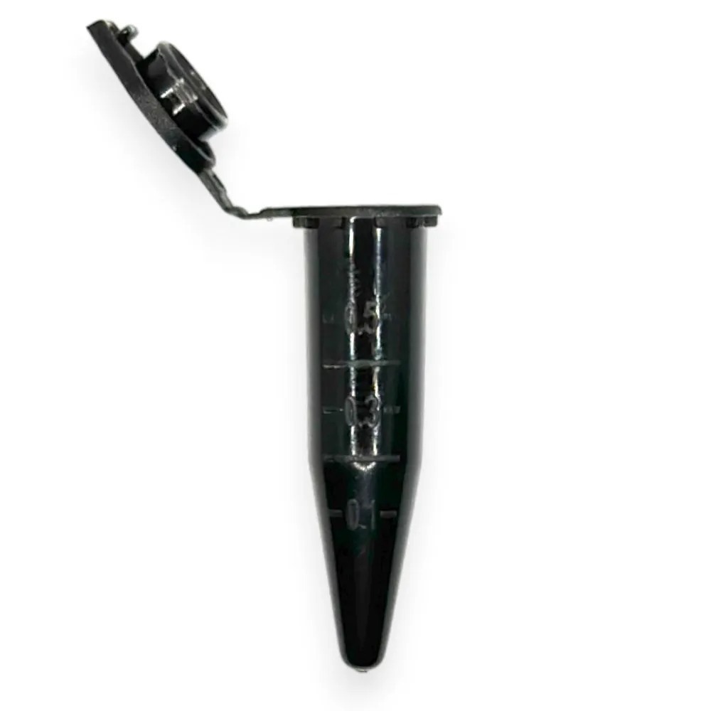 Microtubo Centrifugação 0,5ml Pacote Com 1000 Unds – Preto