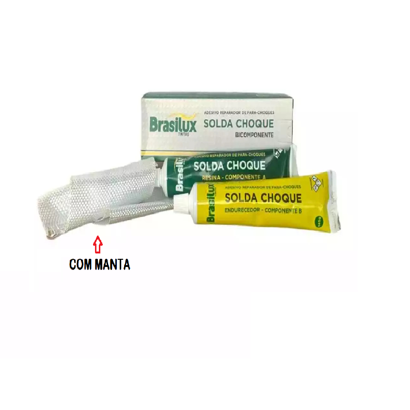 Solda Choque Veda Choque 300G Com Manta Brasilux Bicomponente em Oferta na Shopee