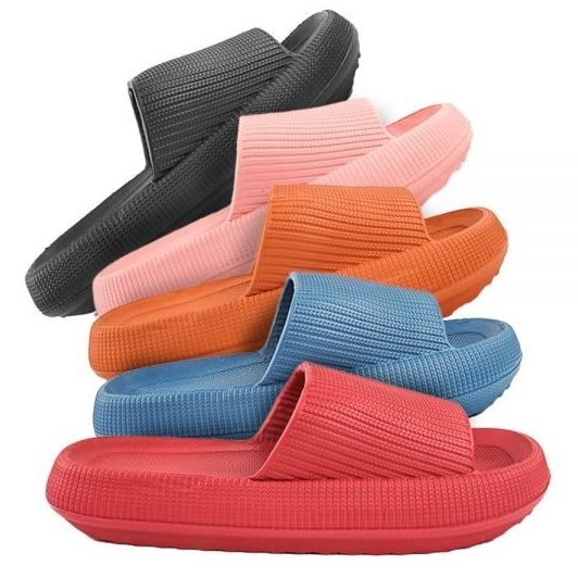 Sandália Adulto Ortopédica Fly Feet Nuvem Colorida Chinelo Adulto Leve