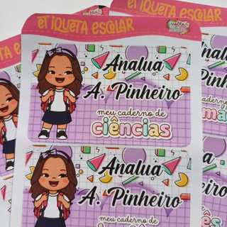 Etiqueta Para Caderno Ou Livro Personalizada "INFORMAÇÕES IMPORTANTES ESTÃO NA DESCRIÇÃO" ENVIO EM 15 DIAS ÚTEIS