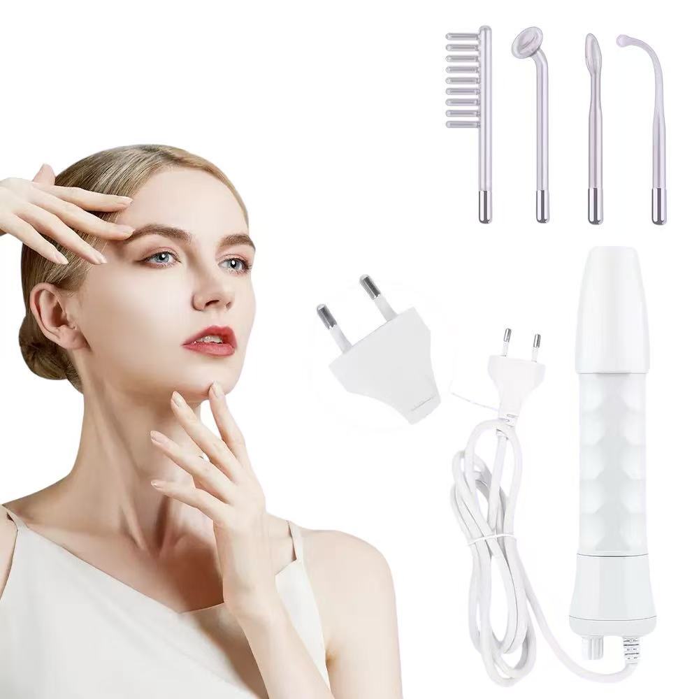 Aparelho de Terapia Facial Ultrassônico e Alta Frequência – Tratamento com Ozônio e Micro corrente