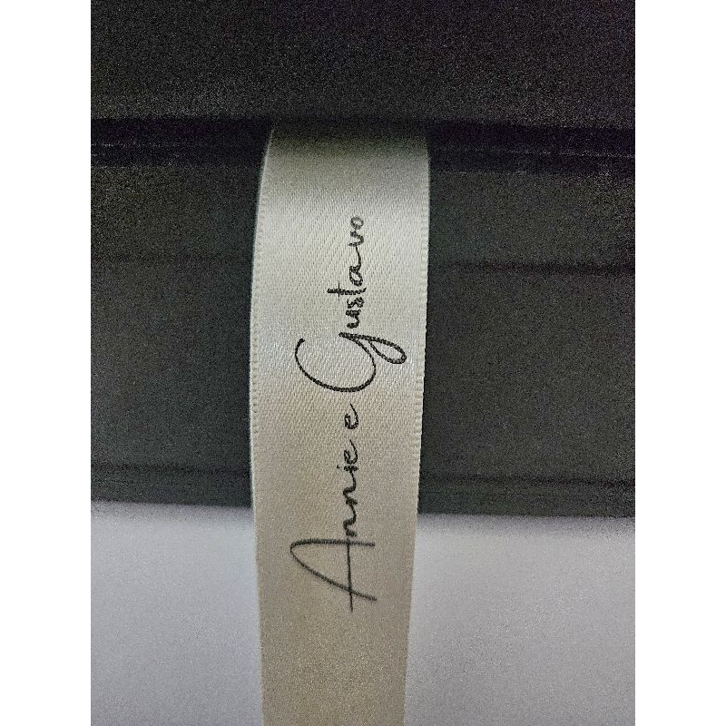 Fita de Cetim Personalizada 30mm (3 cm) com 10 metros logo, frases, festas, nomes