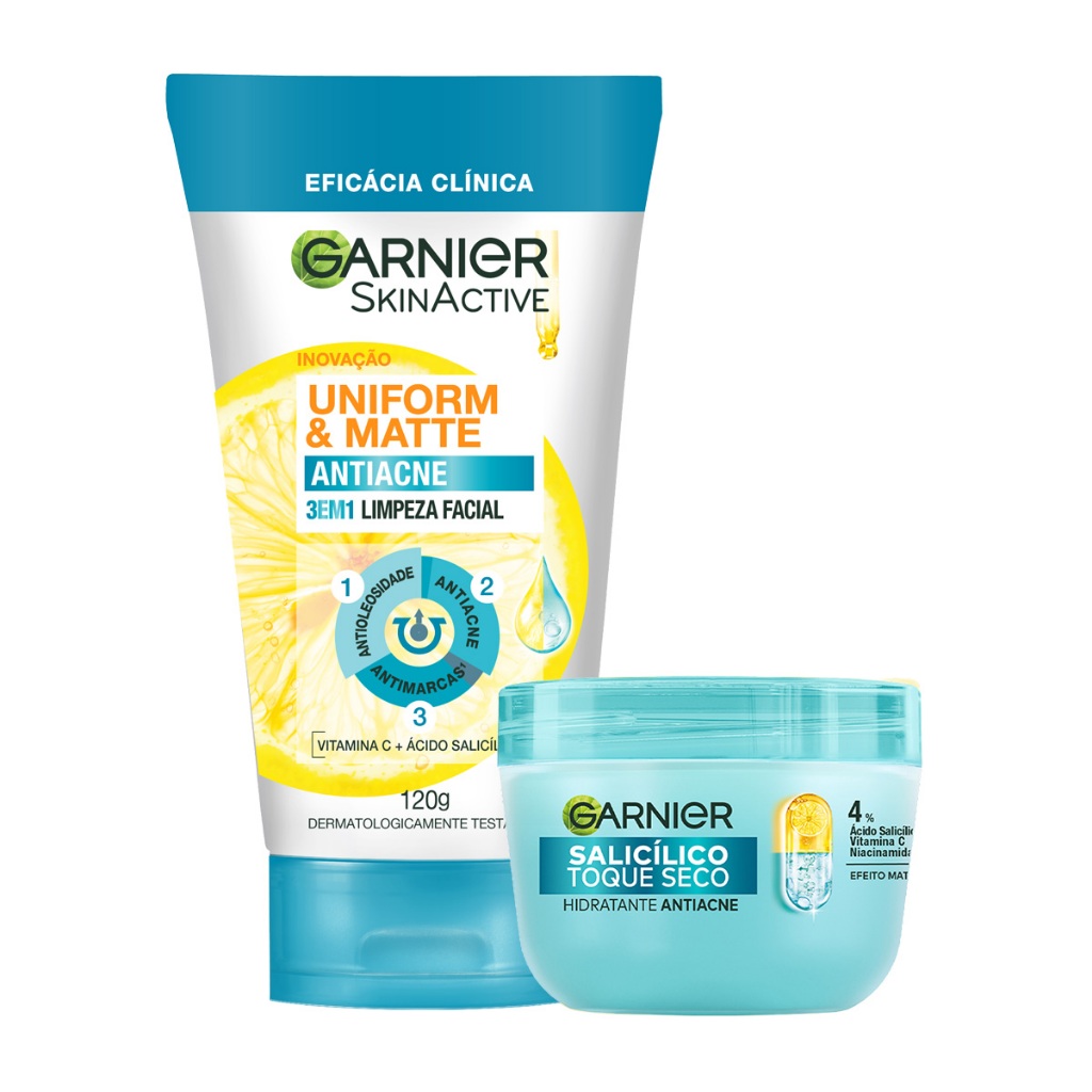 Kit Hidratação e Limpeza Antiacne