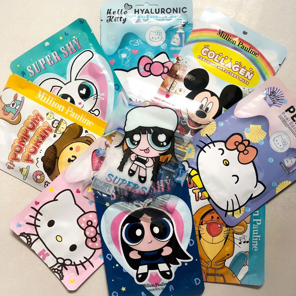Kit Máscara Coreana Hidratante Facial Rosto HELLO KITTY