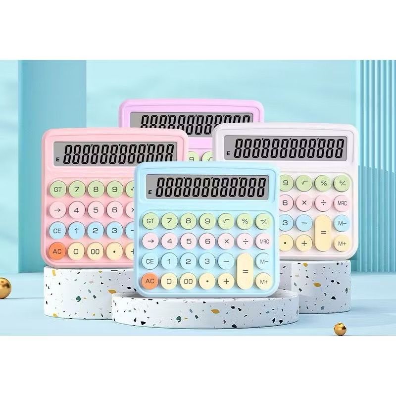 Calculadora Colorida Morandi De 12 Dígitos Teclado Mecânico De Ponto Grande Escola & Papelaria De Escritório