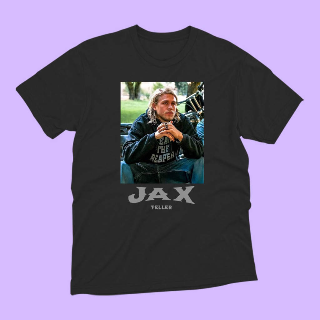 Camiseta Jax Teller Personagem Seriado Sons of Anarchy 100% Algodão Unissex