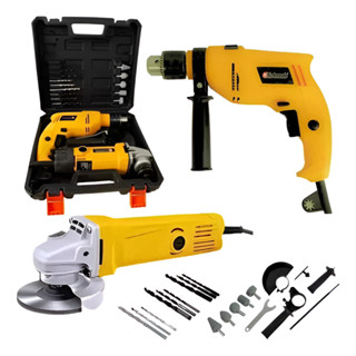 FURADEIRA AUTO RESVERSO 800W COM ESMERILHADEIRA 800W KIT 2 EM 1 MALETA E ACESSORIOS COMPLETO em Oferta na Shopee