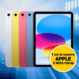 Apple iPad 10 Geração 64GB Wi-fi 2022 Tela 10,9 Original Novo Lacrado com Garantia Apple d...