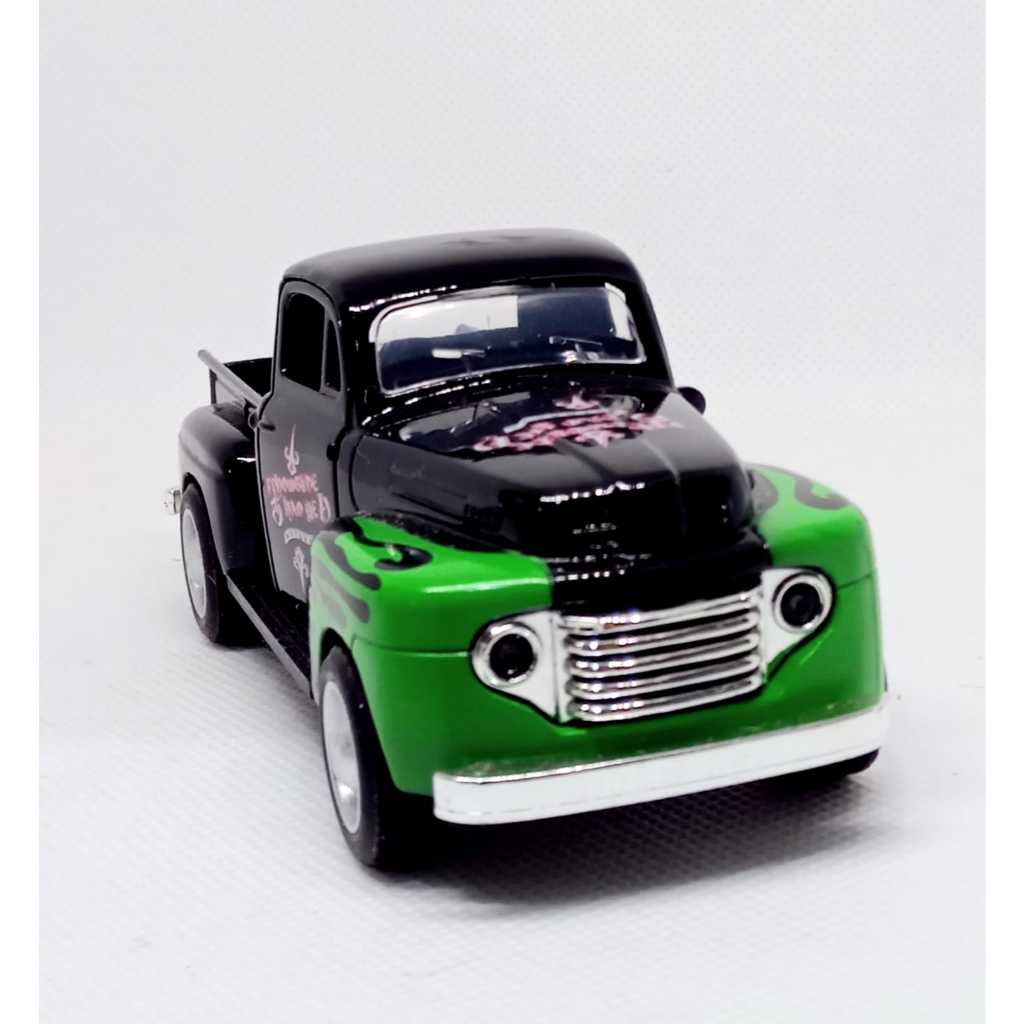 Miniatura Carrinho Metal Escala 1/36 Pick UP Ford F1 1948 Abre As Portas