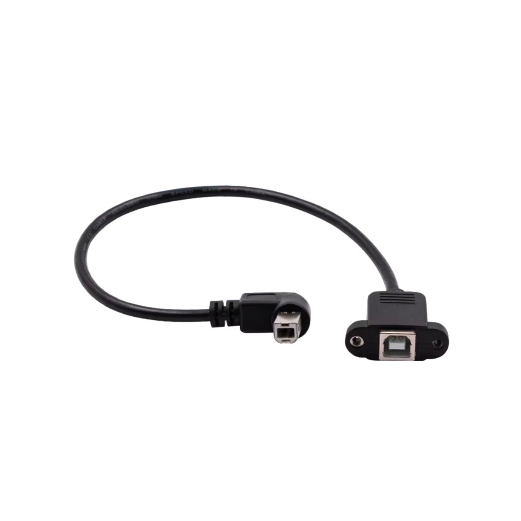 Cabo Usb 2.0 Tipo-b Macho/femea 50cm P/ Painel 90° [ CÓDIGO 1157 ]