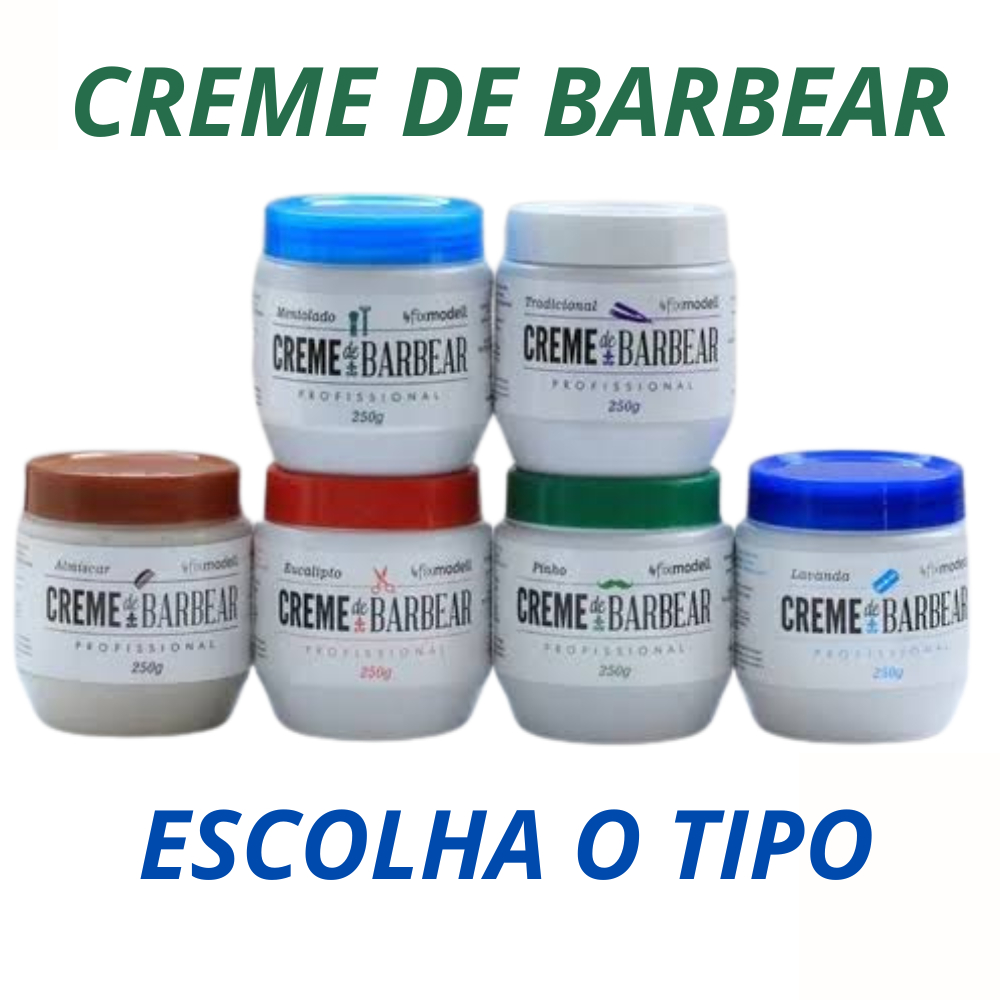 Creme de Barbear Fixmodell 250g (ESCOLHA A FRAGÂNCIA)