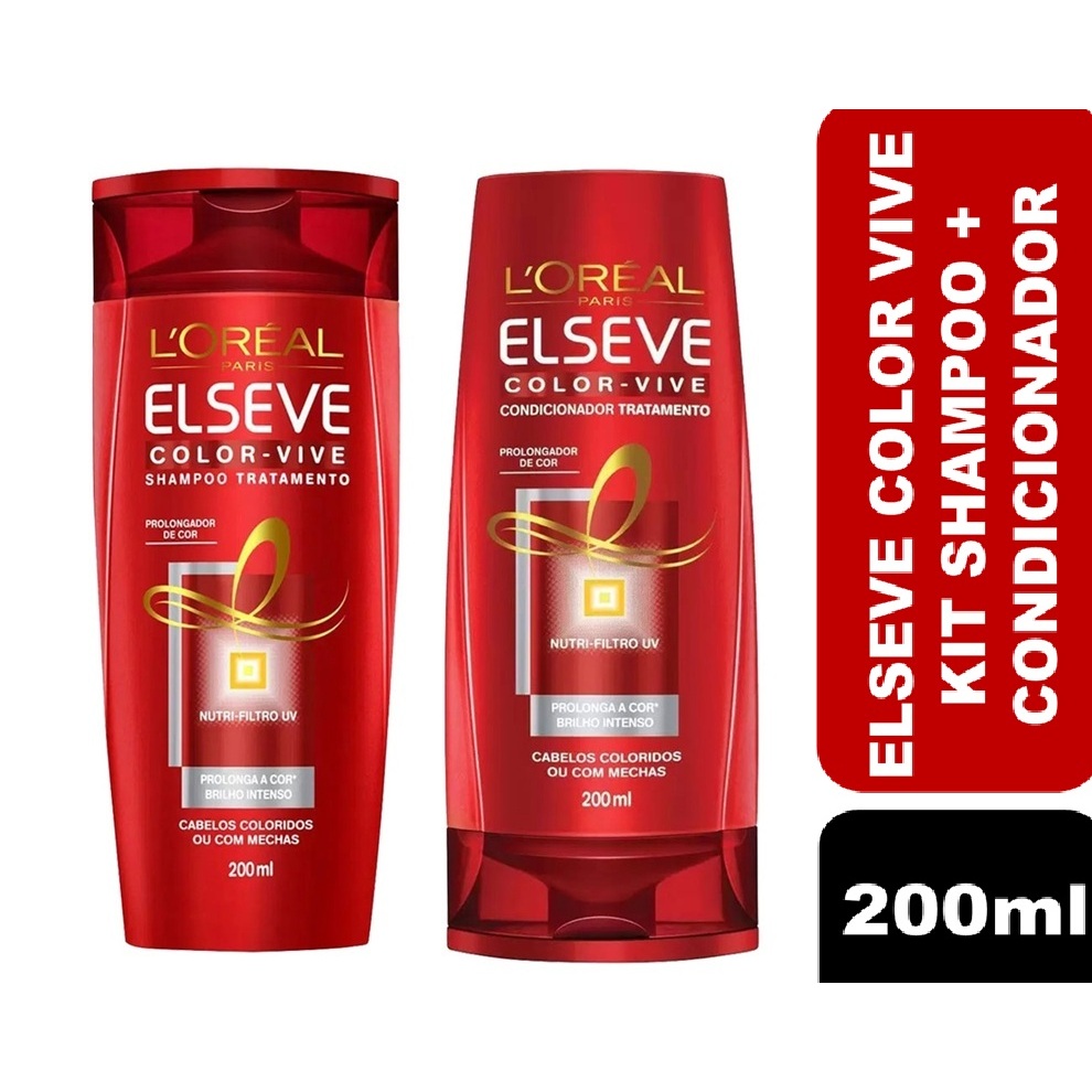 Kit Shampoo + Condicionador L'Oréal Paris Elseve Colorvive 200ml