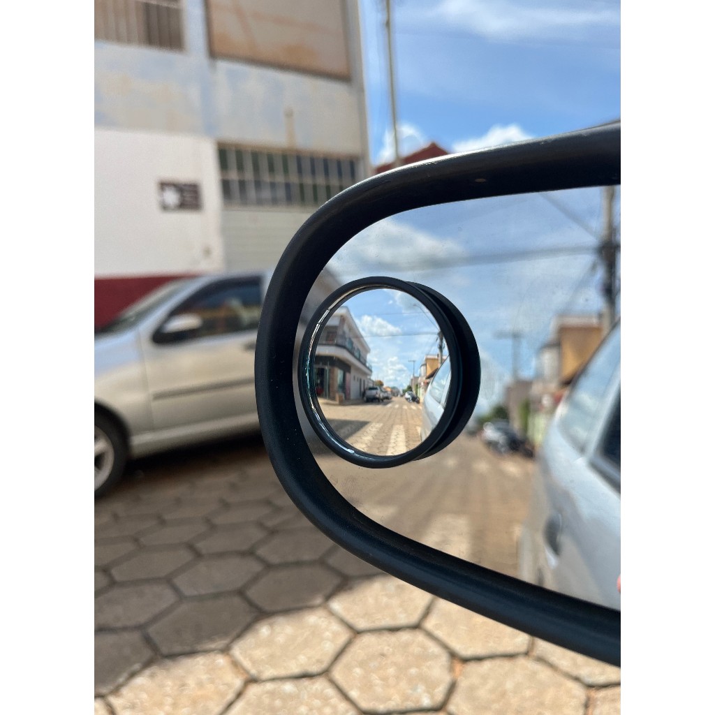 Espelho Auxiliar Convexo 5cm Para Colocar no Retrovisor