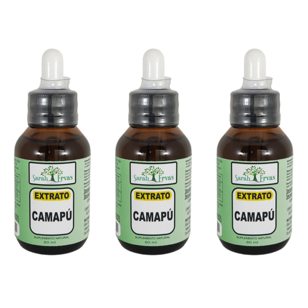 CAMAPÚ - 3 EXTRATOS 60 ML CADA(TINTURA MÃE)