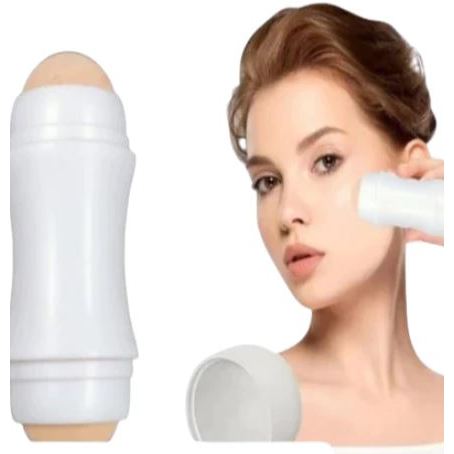 Rolo Facial Redutor de Oleosidade de Pedra Vulcânica OVAL DUPLA.