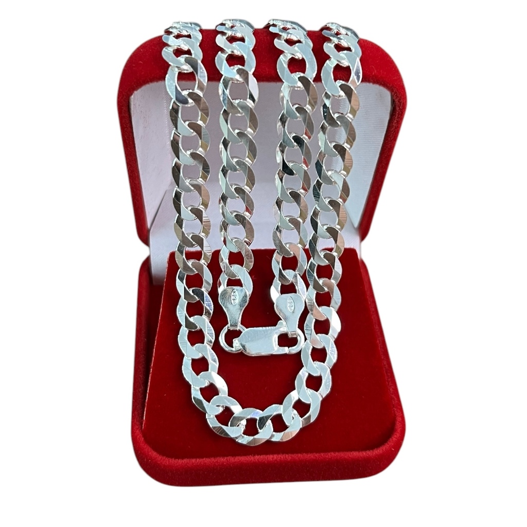 Corrente Prata 925 Maciça Grumet 7mm Masculina 60 70 80cm. Prata legítima maciça.