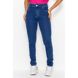 Calça jeans menina juvenil com lycra - 10 ao 16 em Oferta na Shopee