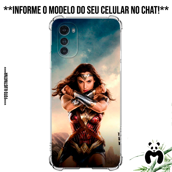 Capa Case Personalizada Mulher Maravilha DC Princesa Diana Themyscira Guerreira Filme HQ Desenho