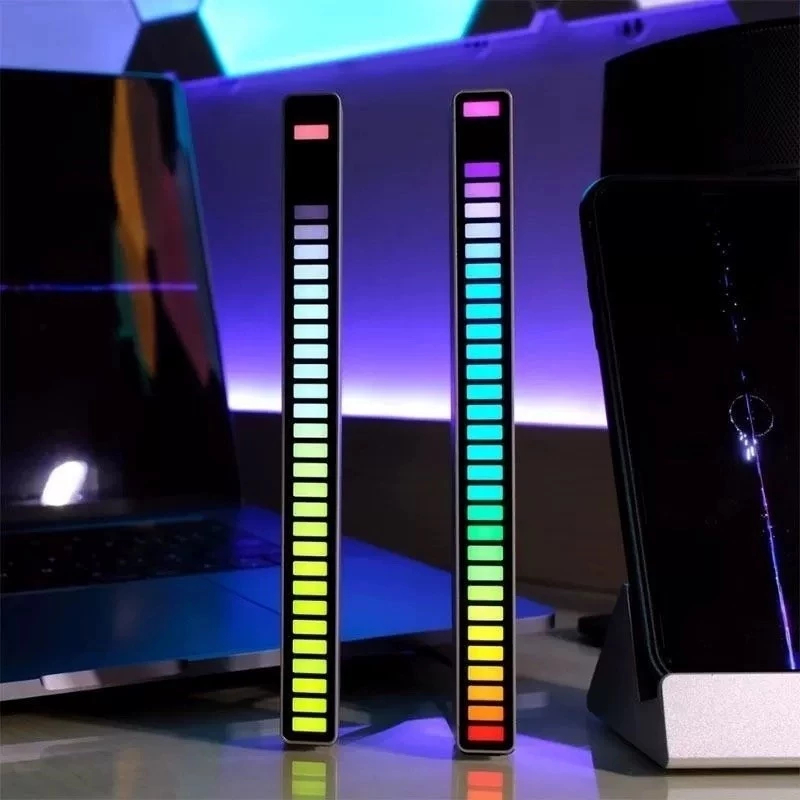 Barra de Led Rítmica RGB Sensor de Som Gamer Decorativo Adequado para lazer,esportes,carro e outros multiusos