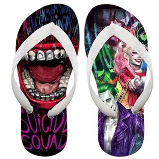 Chinelo Personalizado Coringa e Alerquina