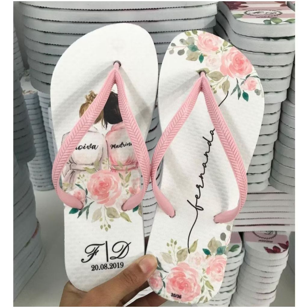 Chinelo Personalizado Madrinhas de casamento