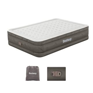 Cama Colchão Inflável Casal Até 350kg Fortech Queen Com Bomba Embutida + Bolsa Bestway