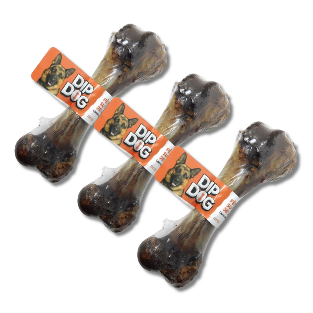 Kit 3 Petisco Osso Fêmur Suíno Desidratado Natural Pet Cão Para Cachorro Mordedor Osso de Porco em Oferta na Shopee