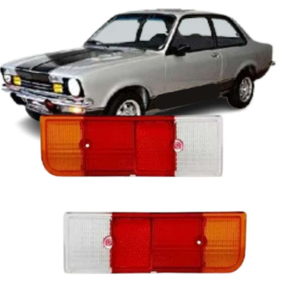 Par Lente Lanterna Traseira Chevette Tubarão 1974 1975 1976 1977 1978