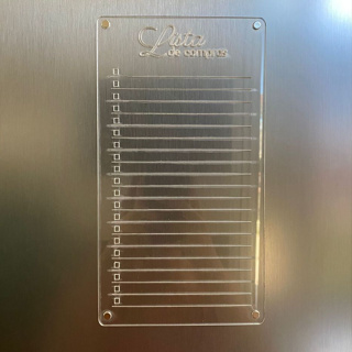 Ímã de Geladeira Lista de Compras - Acrílico Cristal 13x25cm em Oferta na Shopee