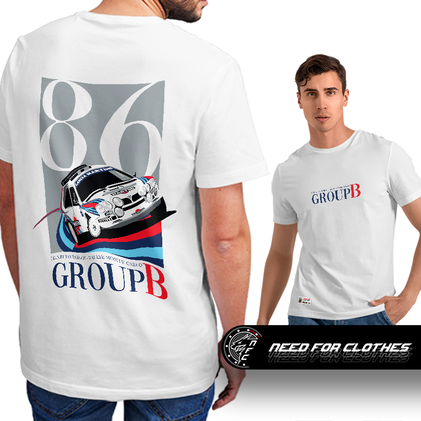 Camiseta Lancia Delta S4, Grupo B, WRC 1986, Rally Lendário, Turbo & Supercharger