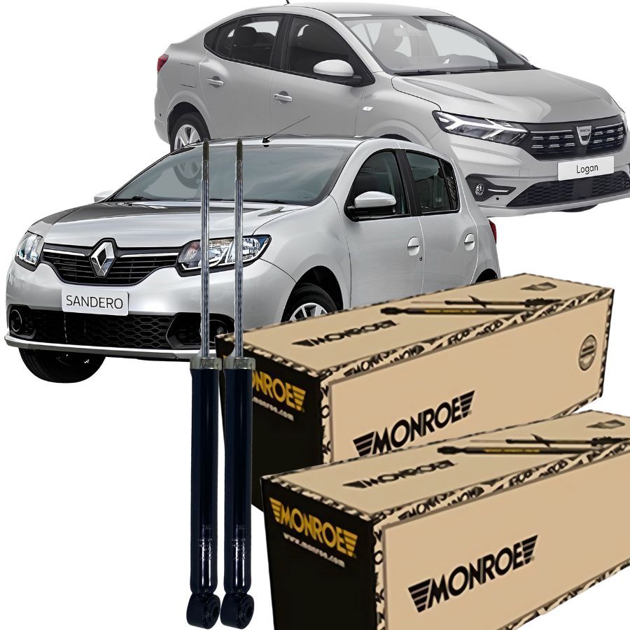 Par Amortecedor Renault Sandero Logan 1.0 1.6 2013 2020 em Oferta na Shopee