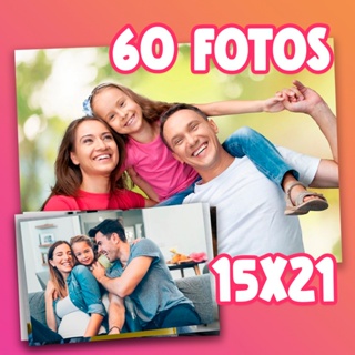 Revelação Profissional Luxo Tamanho 15x21 60 Fotos Papel FujiFilm Qualidade Premium em Oferta na Shopee
