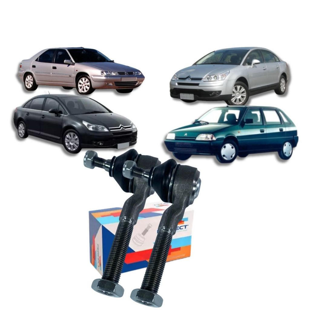Par Terminal Direção Perfect Peugeot 206 207 Citroen C4 Hoggar em Oferta na Shopee
