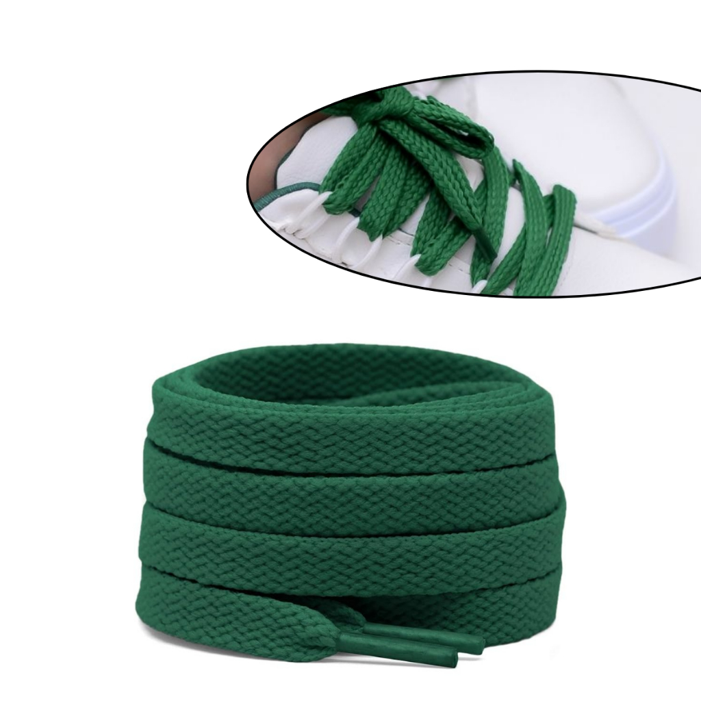 Par Cadarço para Tênis Cano Feminino Masculino    VERDE   120cm Barbante Multiuso Blusa Saia Bermuda