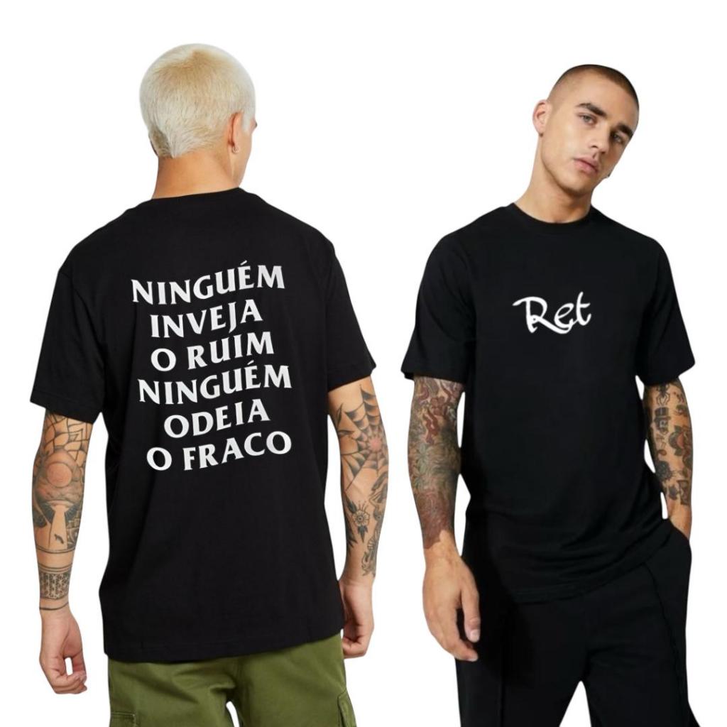 Camisa Camiseta Ninguém Inveja O Fraco Frente Verso Camisa Unissex Estampado Envio Rápido