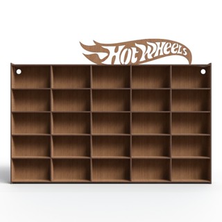 Expositor Suporte Para 25 Carrinhos Miniatura Em MDF  Hotwheels em Oferta na Shopee