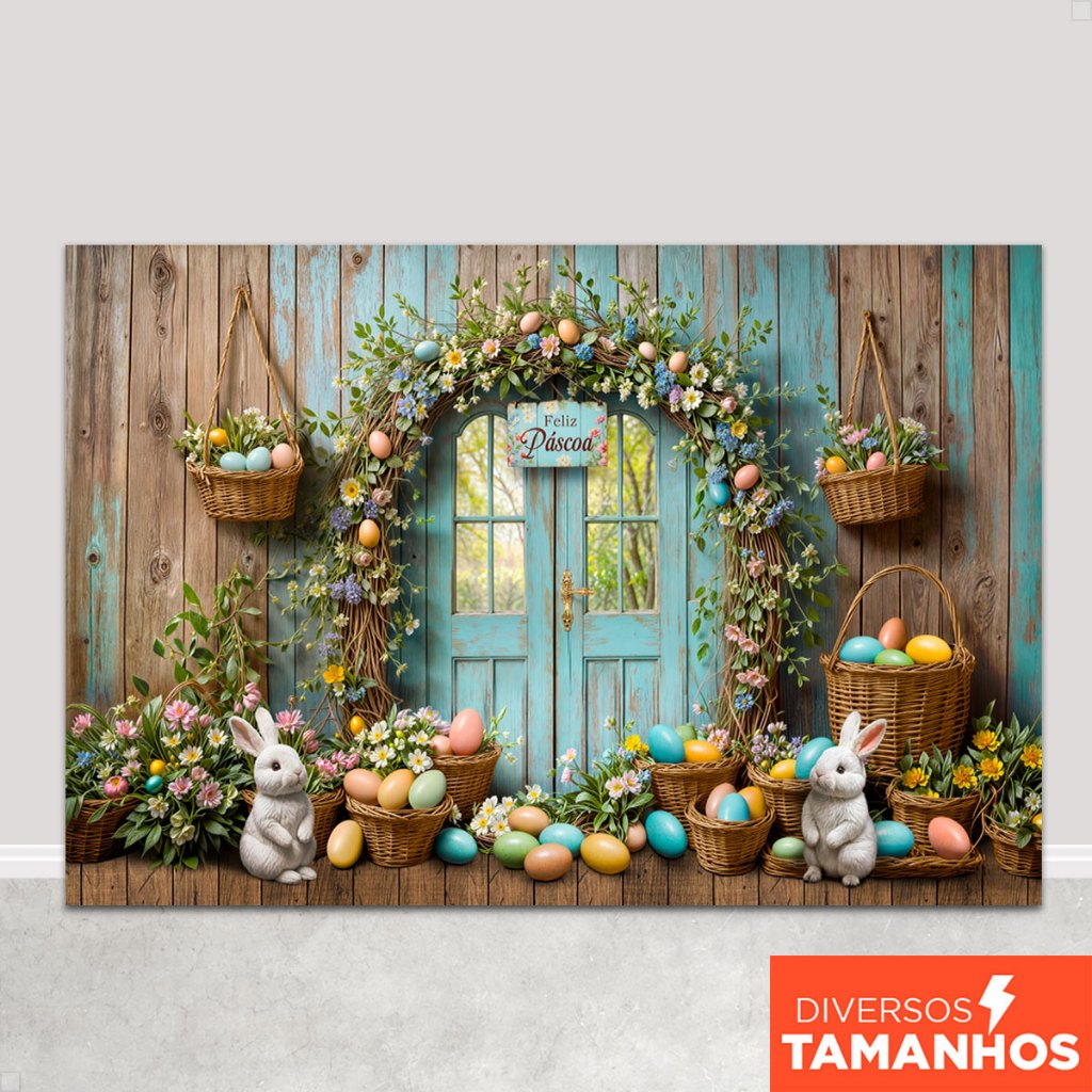 Painel Fundo Fotográfico Em Tecido Sublimado Páscoa Cenário para Foto em Oferta na Shopee