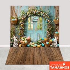 Fundo Fotográfico Cenário de Páscoa Em Tecido Painel Sublimado para Foto