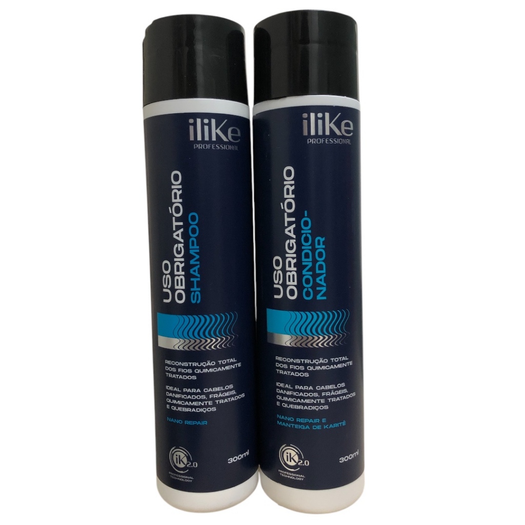 iLike Uso Obrigatorio Kit 2 Produtos -  Shampoo e Condicionador