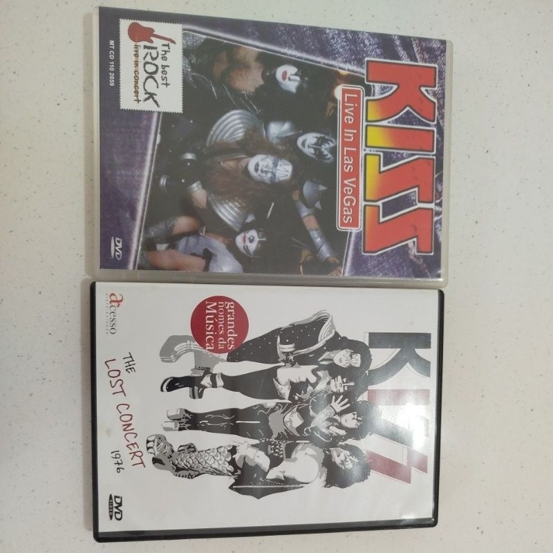Dvd Original Kiss The Lost Concert 1976 e Live in Las Vegas