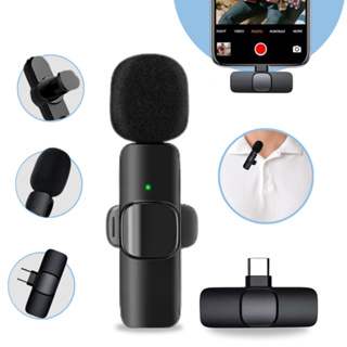 Microfone De Lapela Sem Fio Vlog Tipo C P/ Celular Android iPhone Plug Áudio Som Profissional em Oferta na Shopee